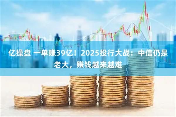 亿操盘 一单赚39亿！2025投行大战：中信仍是老大，赚钱越来越难